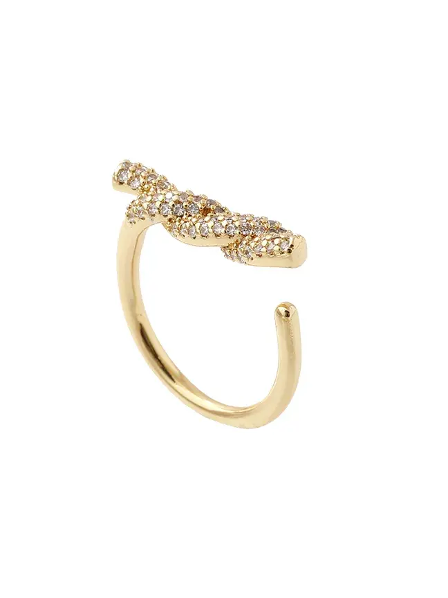 Anillo lazos de circón