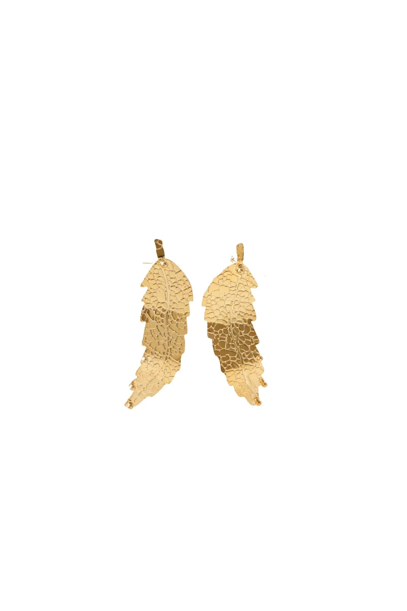 Arete de bronce en baño de oro 24k, marca Brazz by Roel, con nuestros precios mayoristas puedes iniciar tu emprendimiento somos expertos en joyería y accesorios
