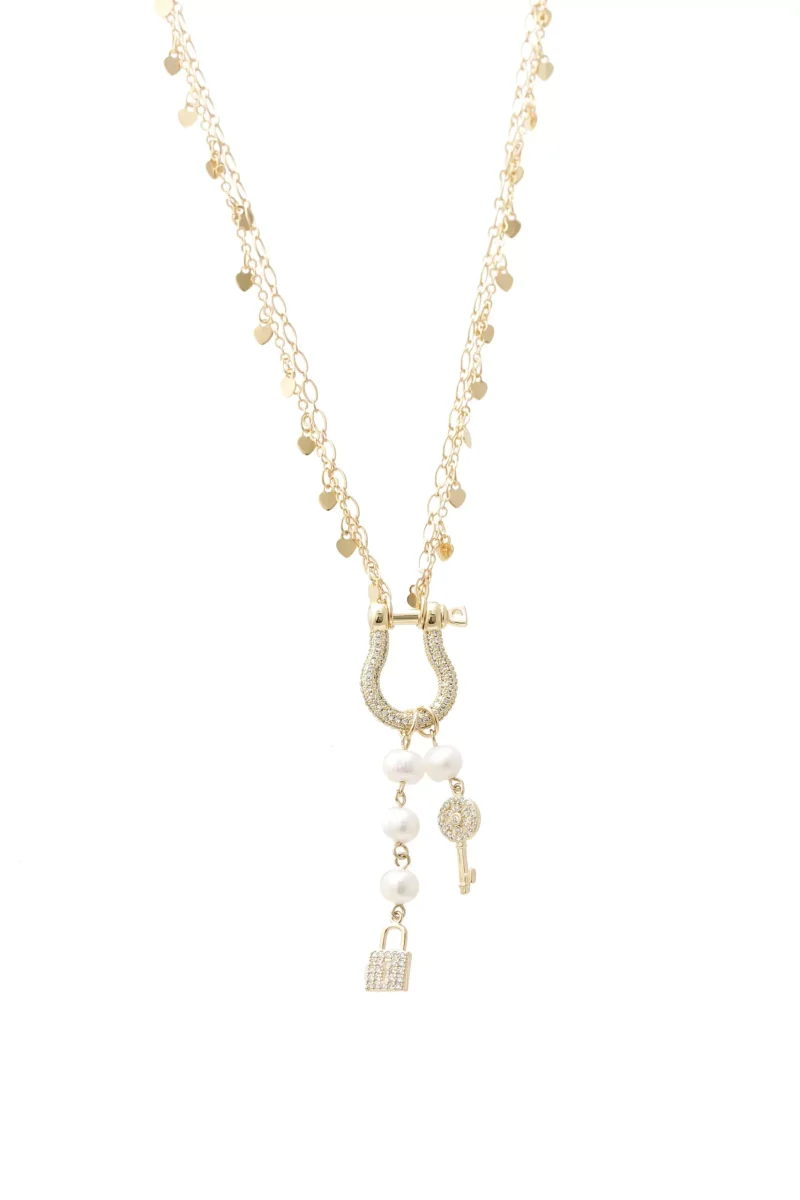 Collar dorado con baño de oro, emprender con brazz