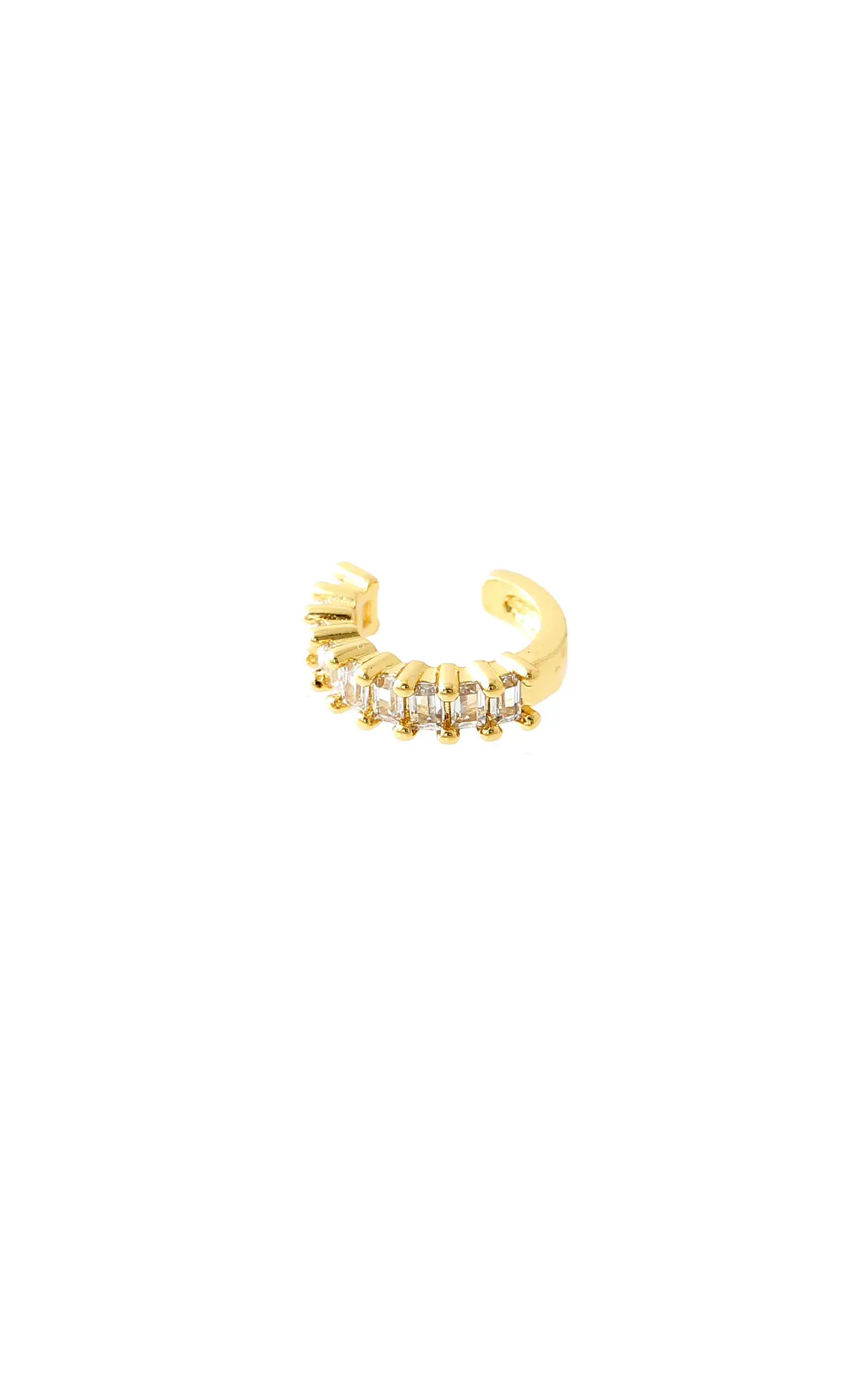 Earcuff dorado, en baño de oro 24k, con Brazz by Roel puedes emprender