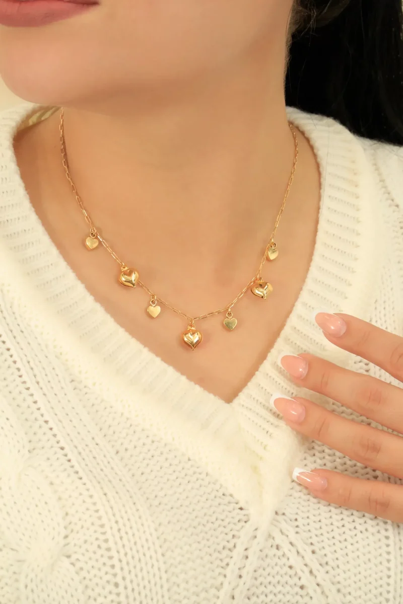 Collar dorado con baño de oro 24k, con Brazz puedes emprender con nuestros precios mayoristas, marca Brazz by Roel