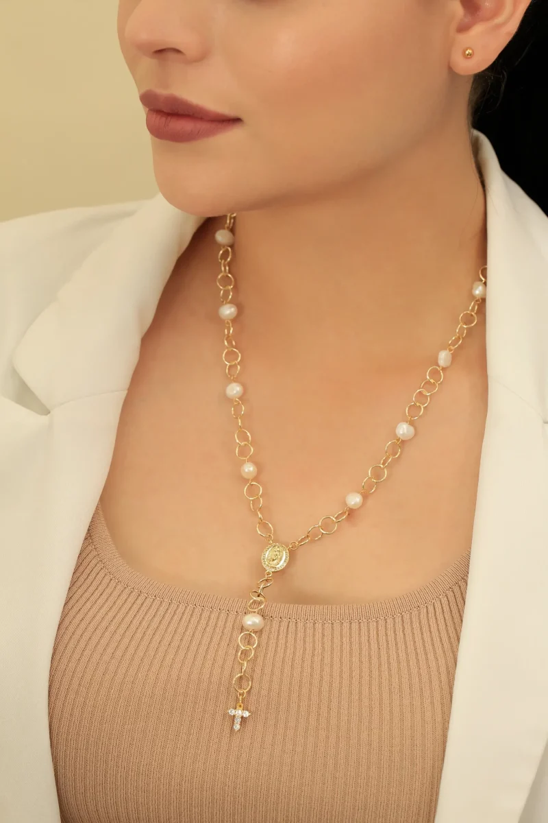 Collar dorado con baño de oro 24k, con Brazz puedes emprender con nuestros precios mayoristas, marca Brazz by Roel