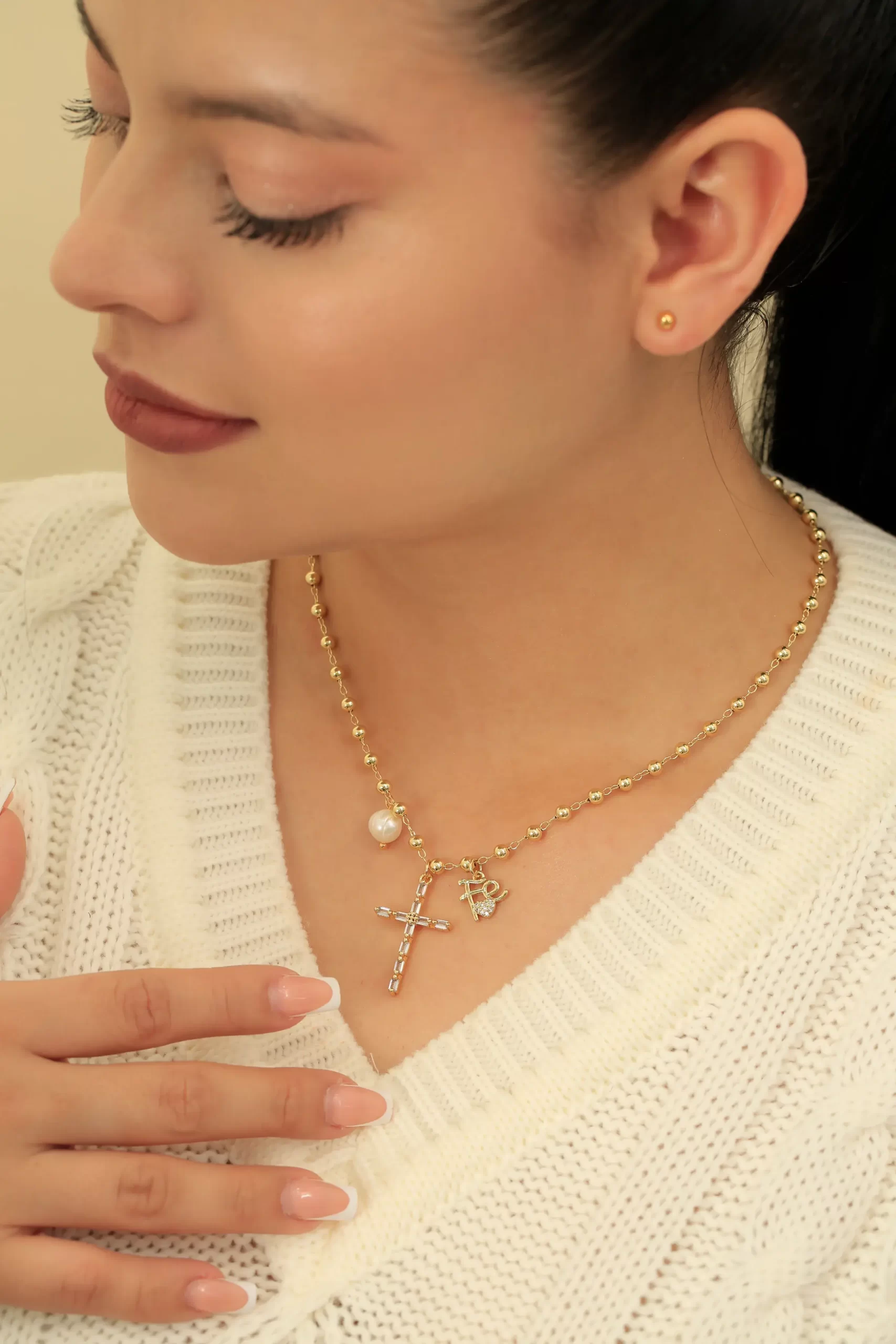 Collar dorado con baño de oro 24k, con Brazz puedes emprender con nuestros precios mayoristas, marca Brazz by Roel