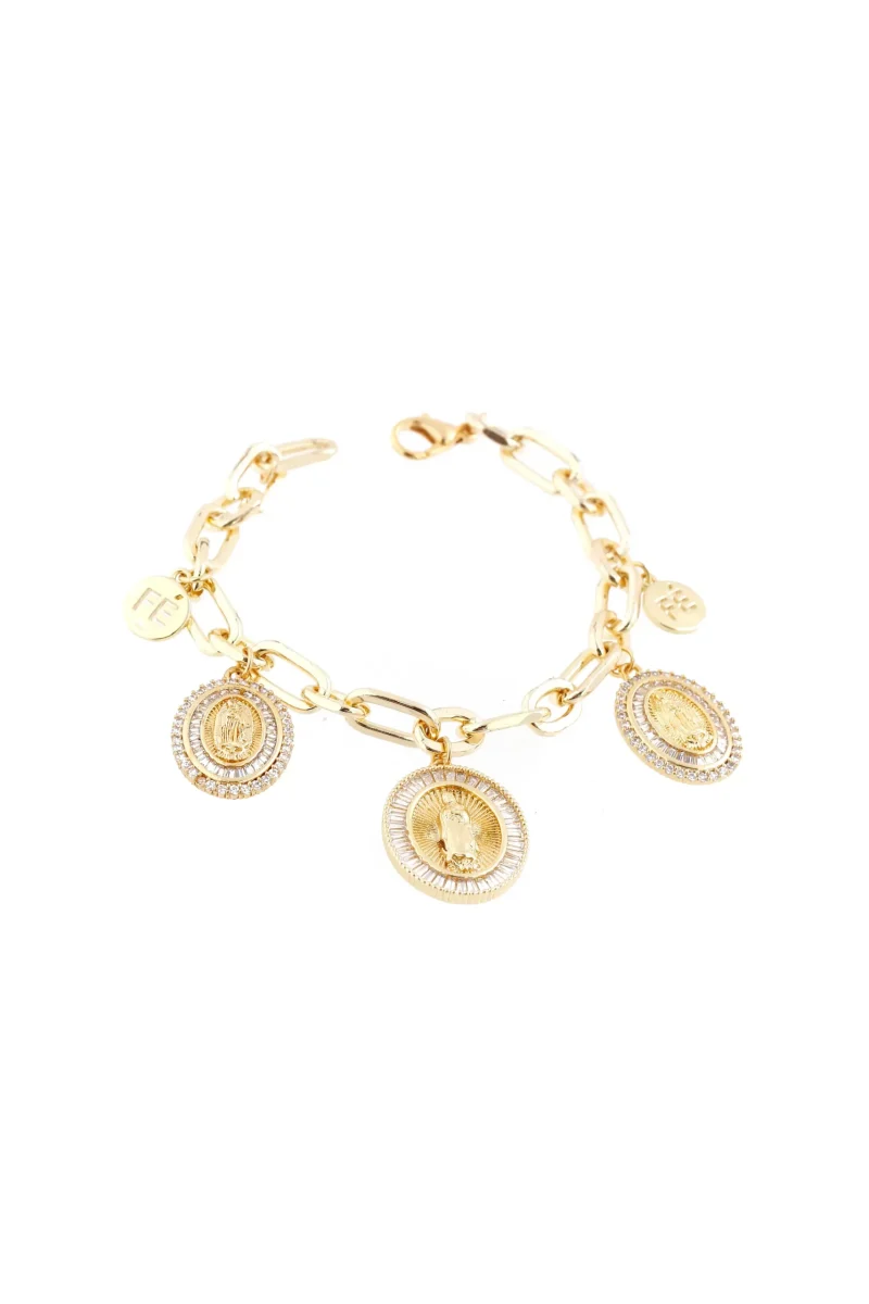 Pulsera dorada, en baño de oro 24k, con Brazz by Roel puedes emprender