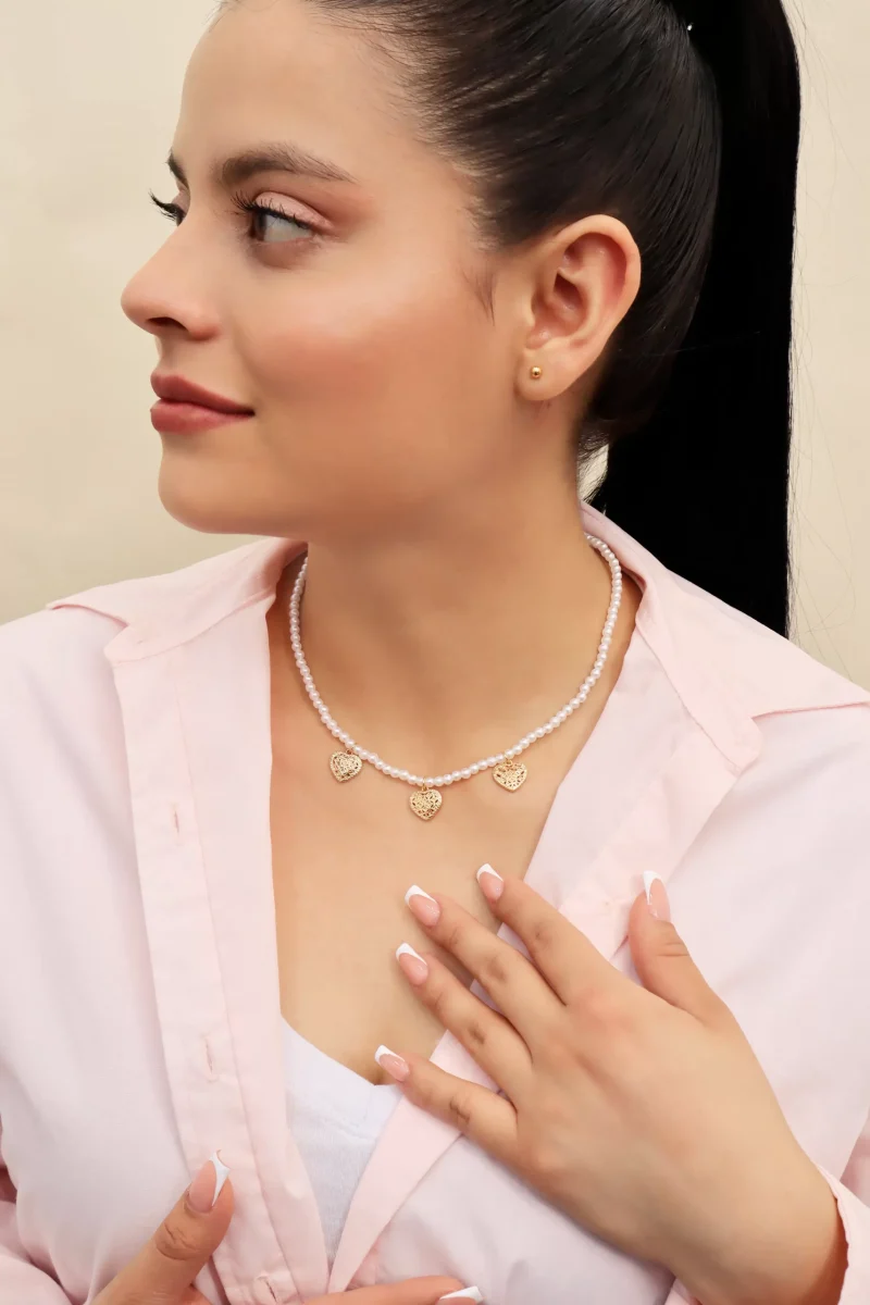 Collar dorado con baño de oro 24k, con Brazz puedes emprender con nuestros precios mayoristas, marca Brazz by Roel