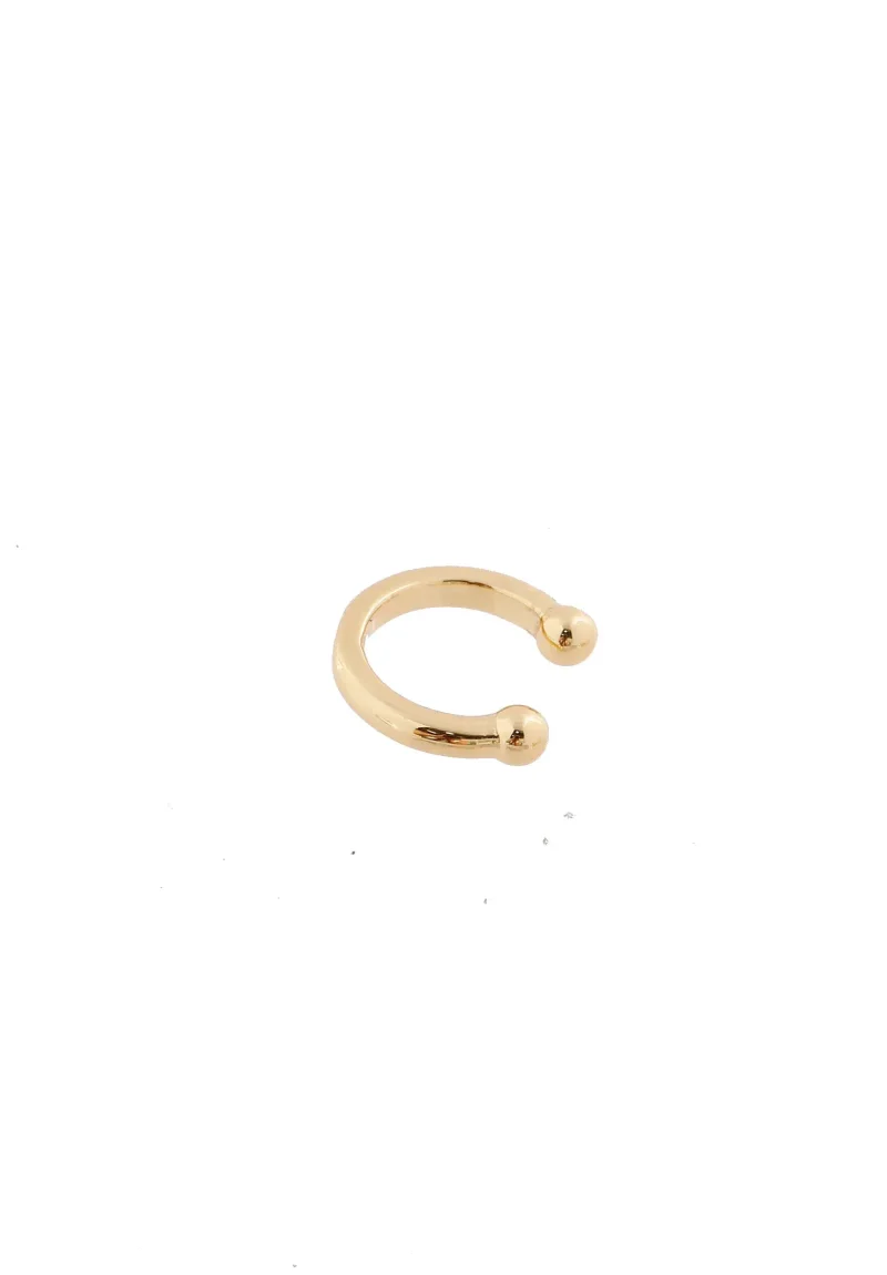 Earcuff dorado en baño de oro 24k. Marca Brazz by Roel 