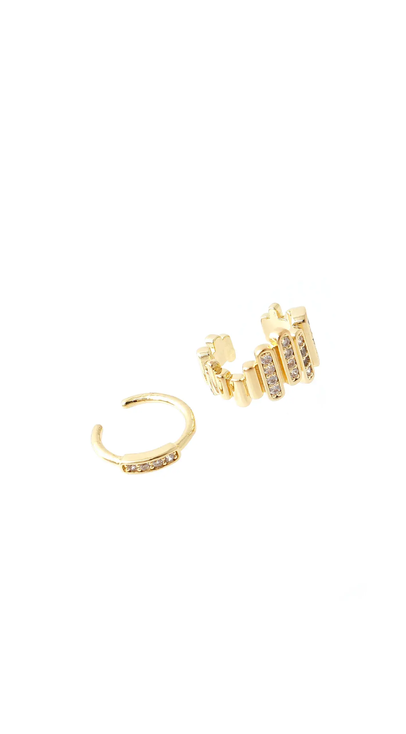 Earcuff Dorado Doble - Imagen 2