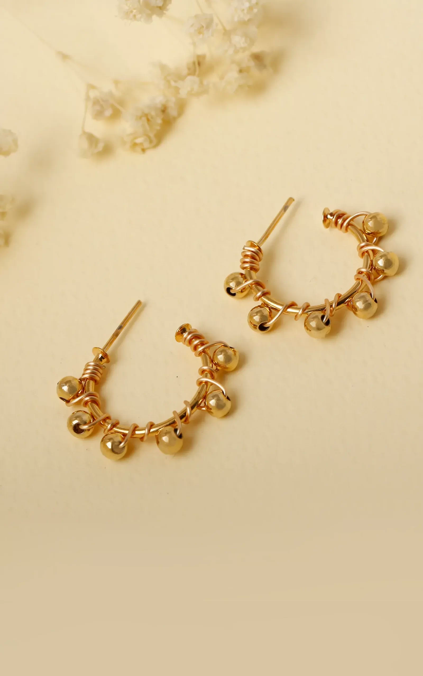 Candonga en baño de oro 24k. Marca Brazz by Roel