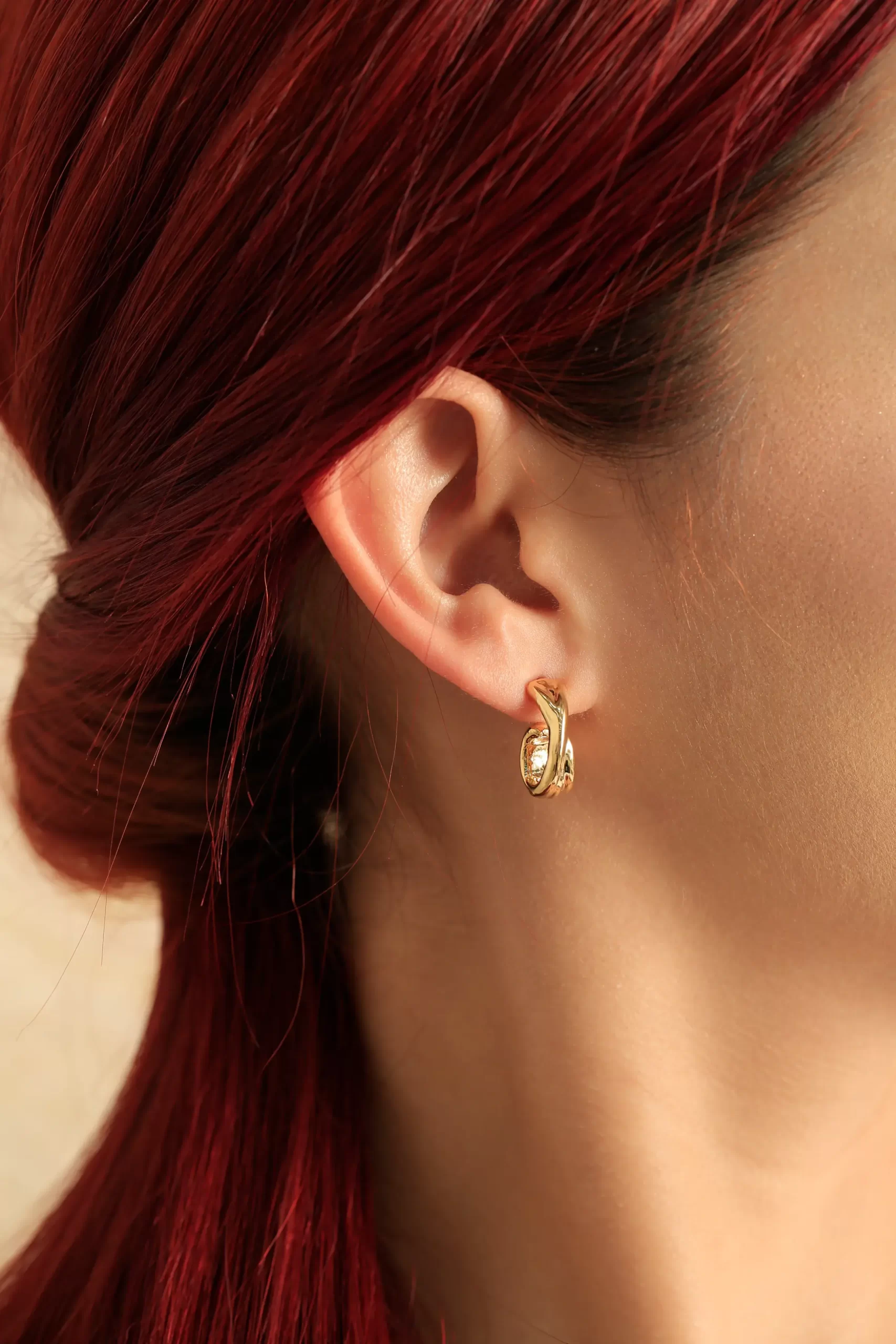 Topo dorado, en baño de oro 24k marca Brazz by Roel