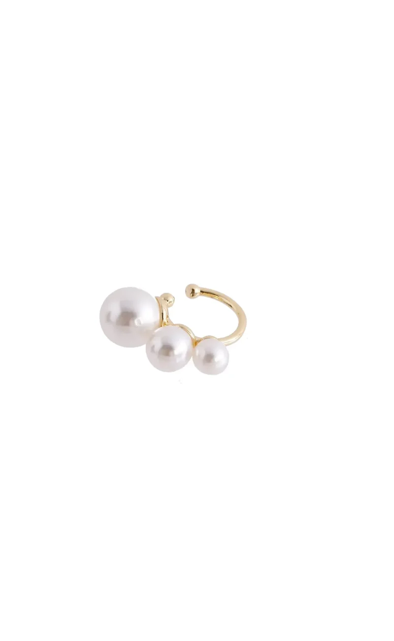 Earcuff de Perlas Blancas - Imagen 2