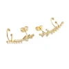 Earcuff dorado en baño de oro 24k marca Brazz By Roel