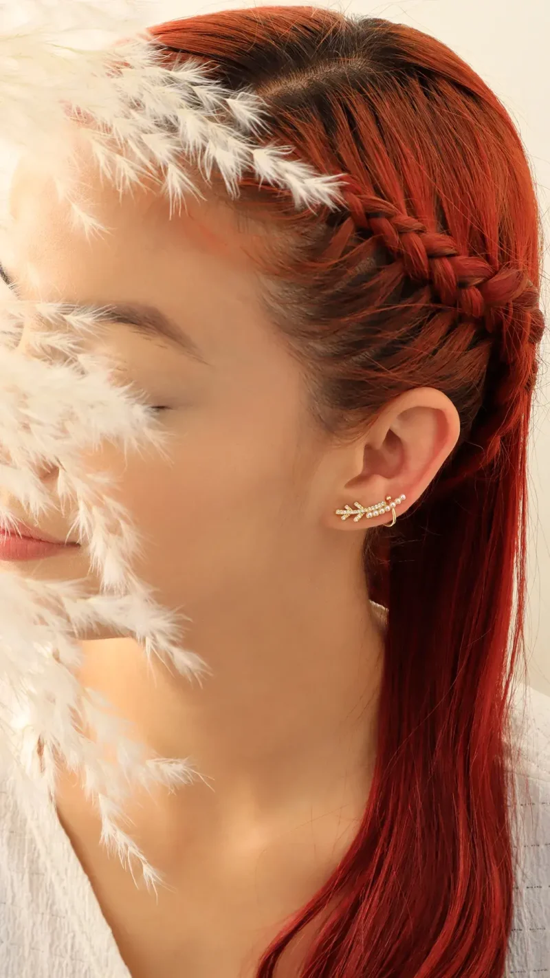 Earcuff dorado en baño de oro 24k marca Brazz By Roel