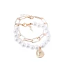 Pulsera dorada, en baño de oro 24k marca Brazz by Roel