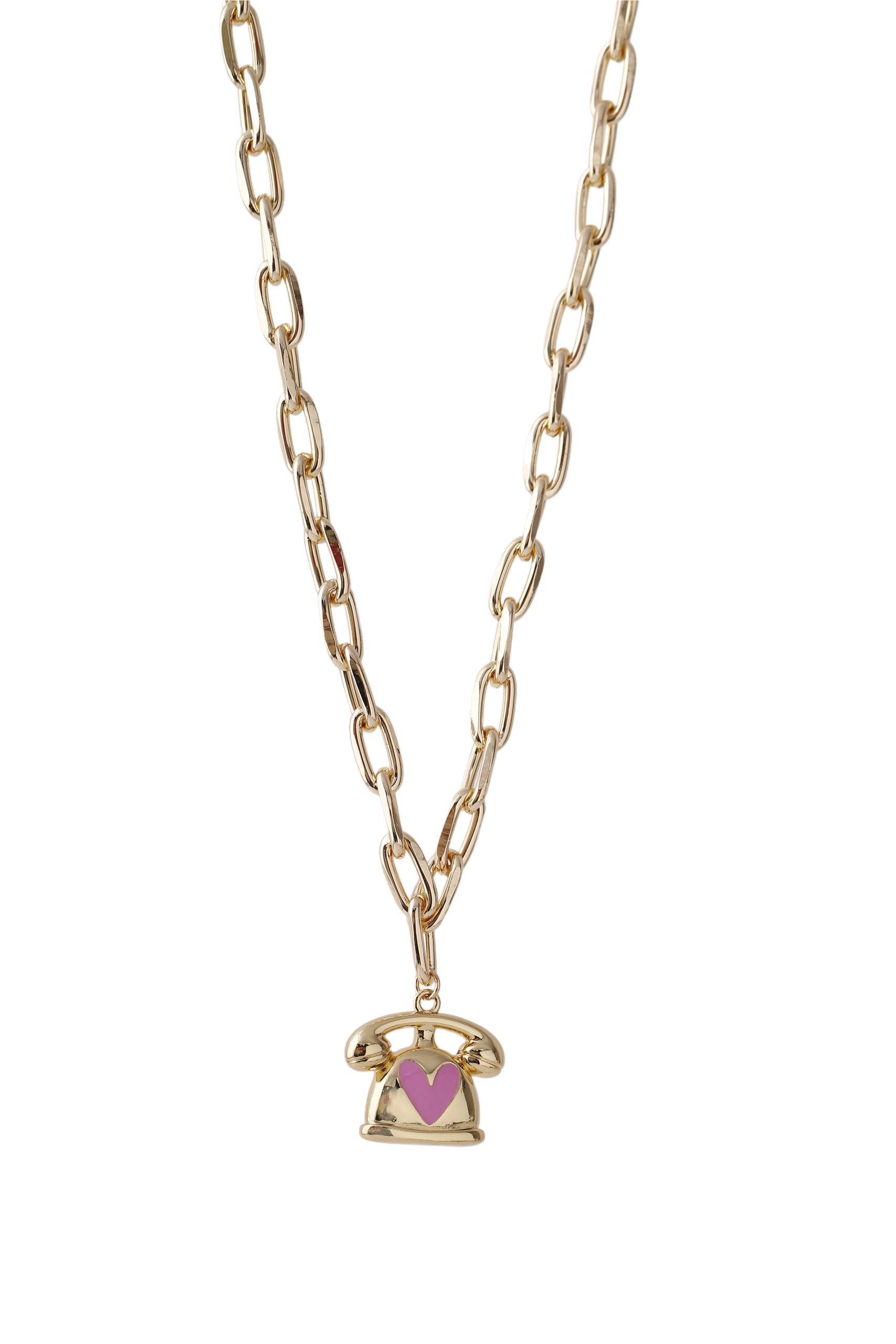 Cadena Eslabón Doble Dear, Baño de oro 24k. Marca Brazz By Roel. 