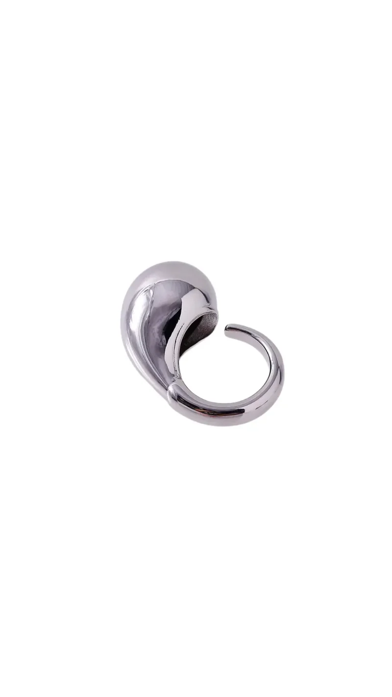 Anillo plateado, en baño de rodio marca Brazz by Roel 