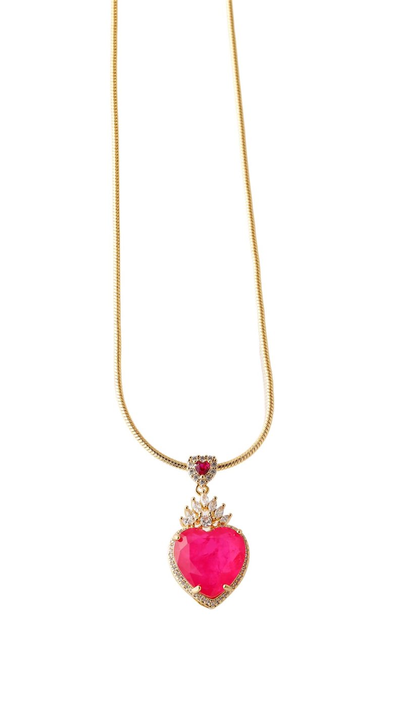 Collar dorado, en baño de oro 24k marca Brazz by Roel 