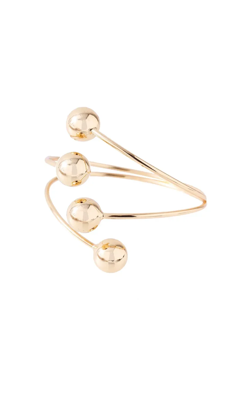 Pulsera dorada, en baño de oro 24k  marca Brazz by Roel