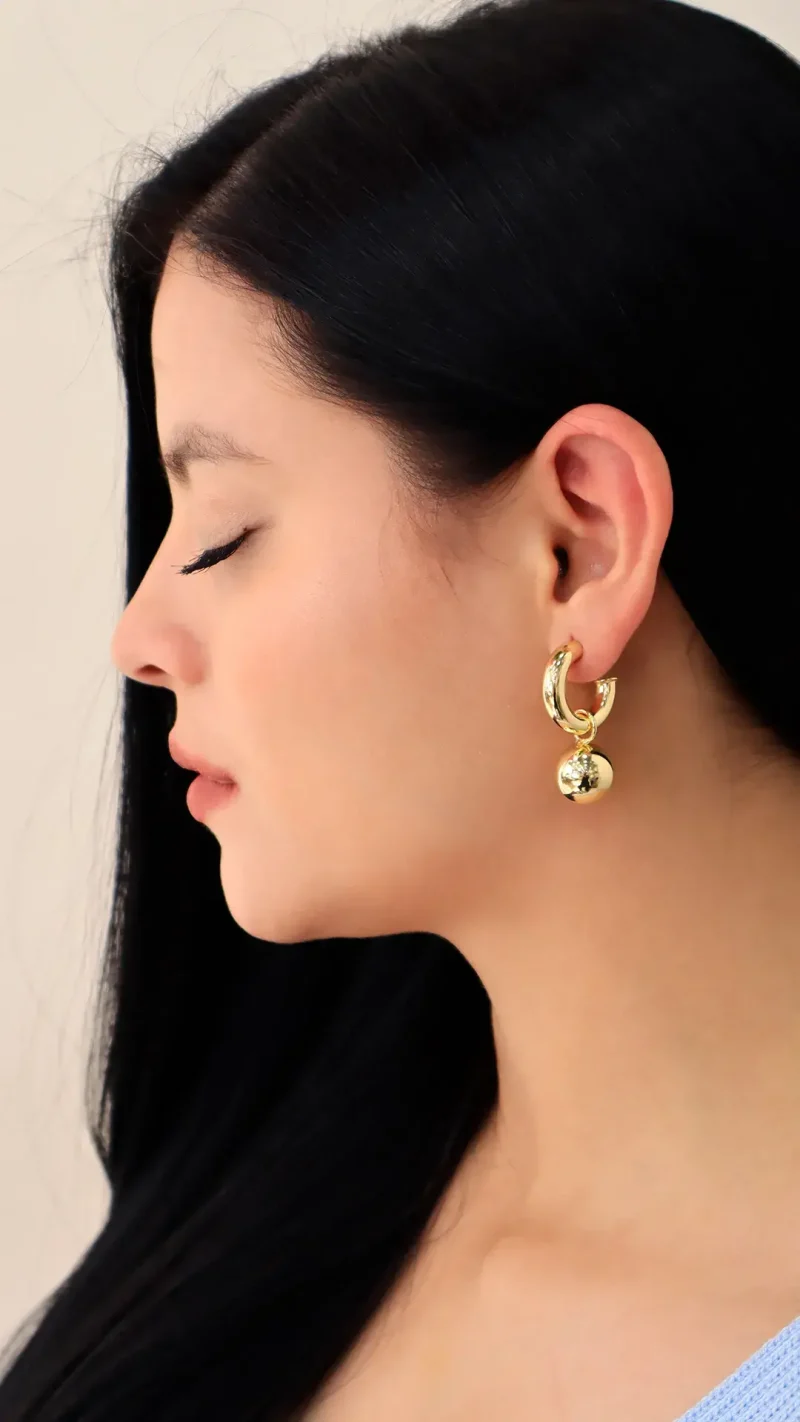 Topo dorado, en baño de oro 24k marca Brazz by Roel 