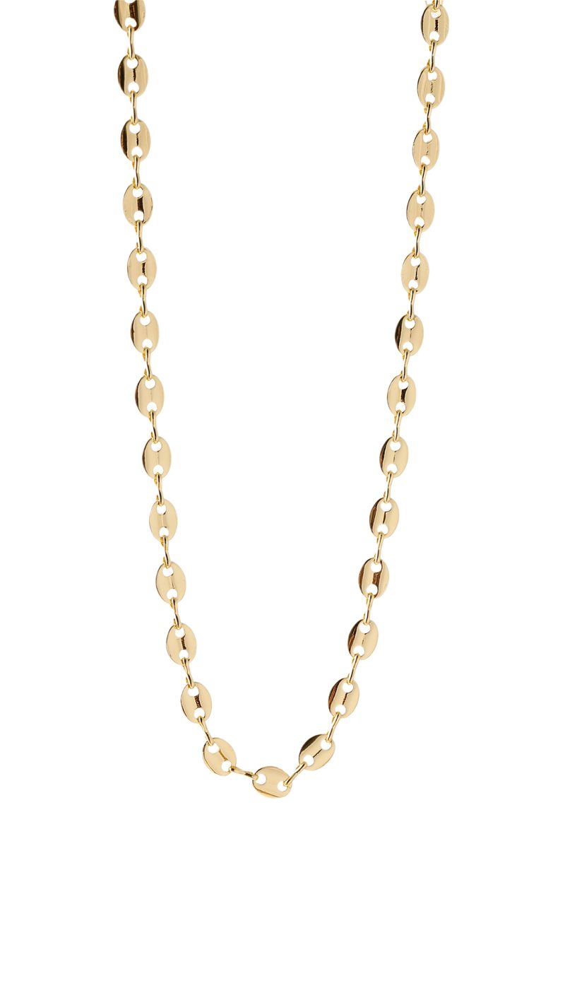 Cadena Tejido Aurora/ En baño de oro 24k. Marca Brazz By Roel.
