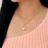 Cadena Luna/ En baño de oro 24k. Marca Brazz By Roel.