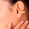 Earcuff Dorado/ En baño de oro 24k. Marca Brazz By Roel.