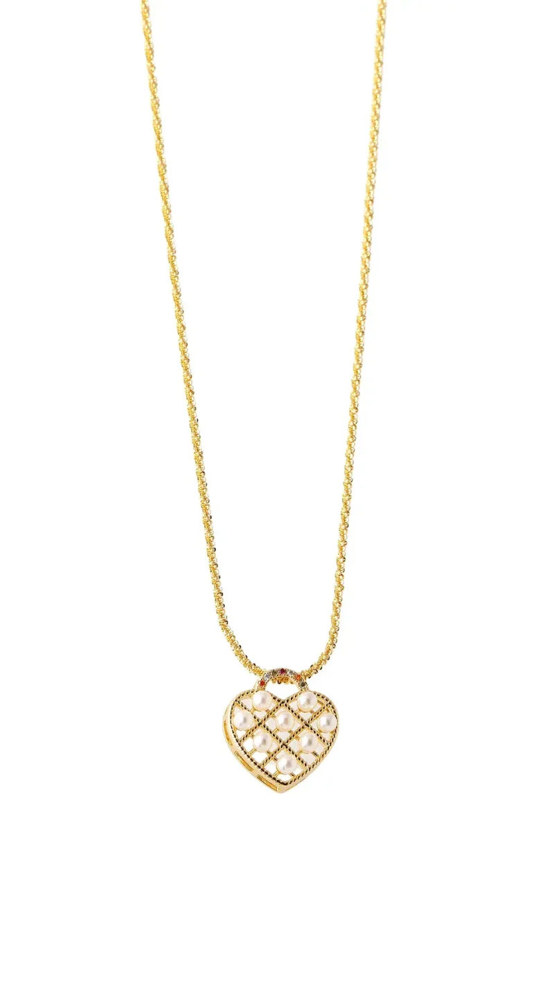 Collar dorado, en baño de oro 24k marca Brazz by Roel 