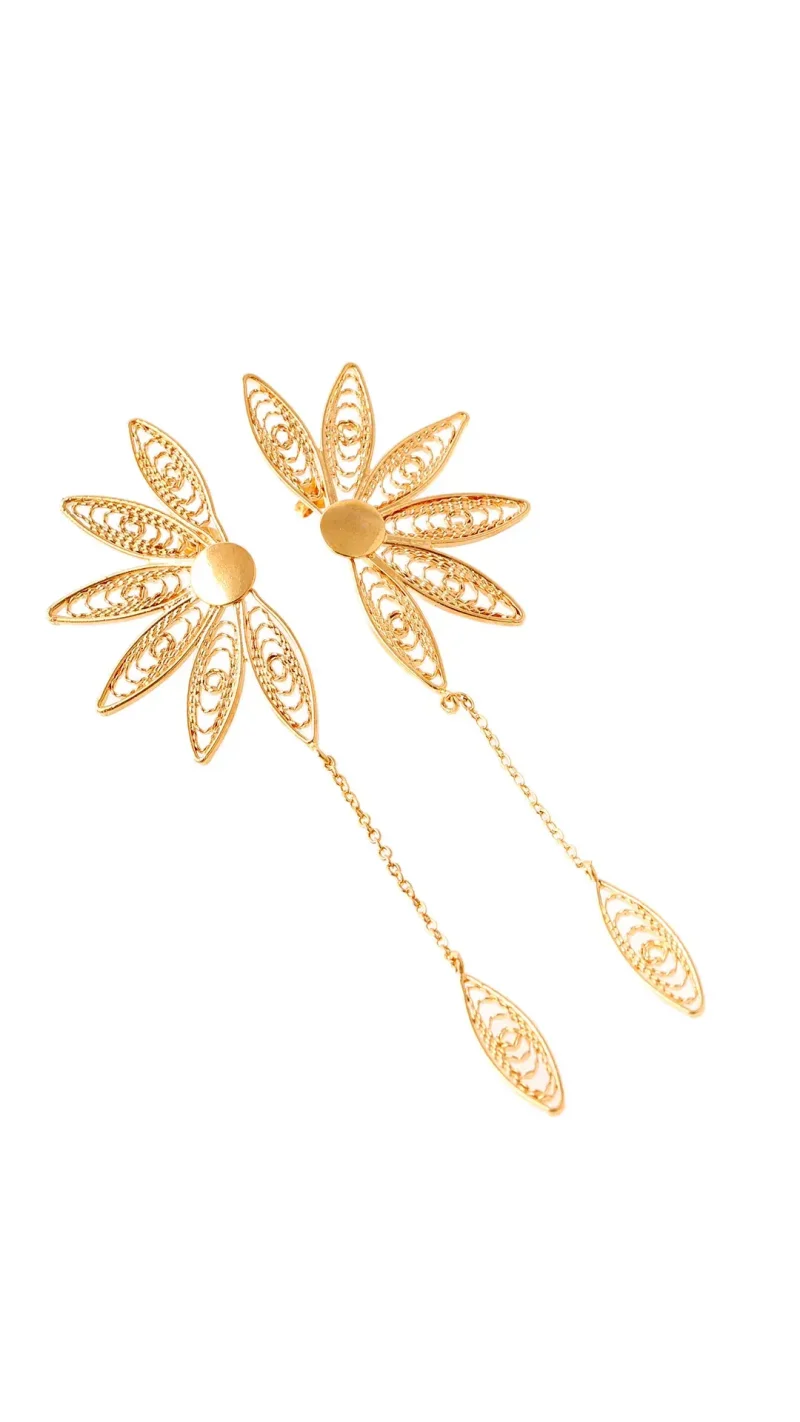 Arete topo bronce, en filigrana marca Brazz by Roel