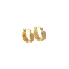 Huggies dorado, en baño de oro 24k marca Brazz by Roel