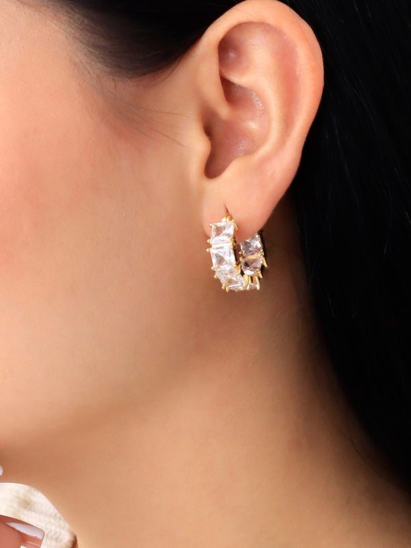 Candonga Con Circones/ En baño de oro 24k. Marca Brazz By Roel.