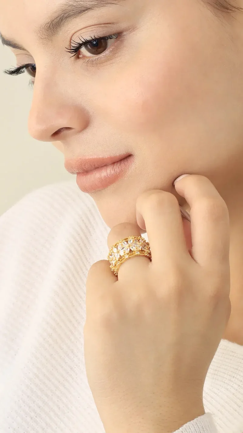 Anillo Flowers Resplandecientes