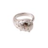 Anillo Ajustable Perla/ En baño de oro 24k. Marca Brazz By Roel.