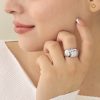 Anillo Con Micro Circón/ En baño de oro 24k. Marca Brazz By Roel.