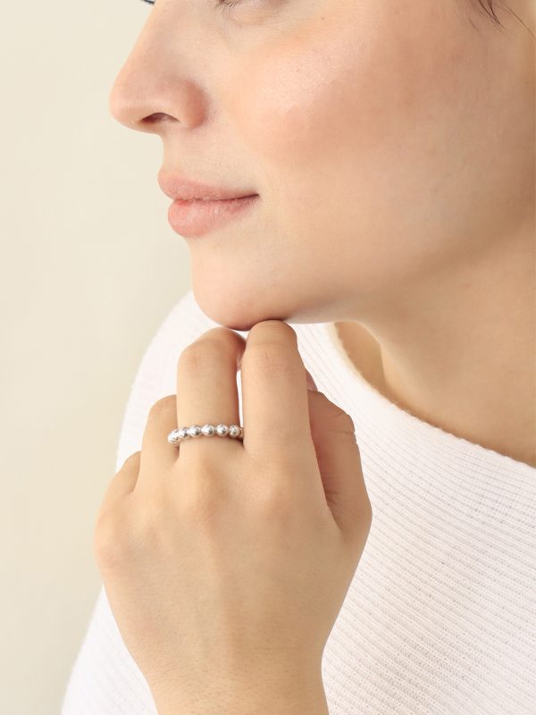 Anillo Burbuja Ajustable/ En baño de oro 24k. Marca Brazz By Roel.