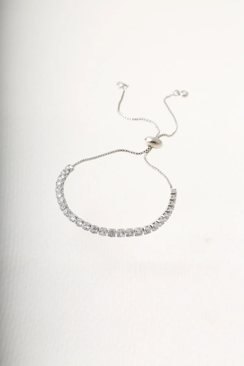 Pulsera plateada, en baño de rodinado marca Brazz by Roel