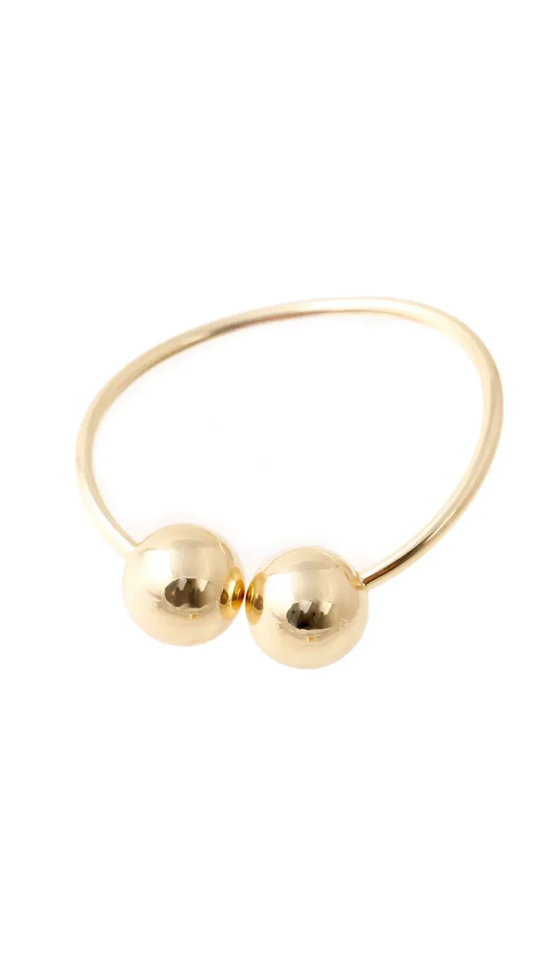 Pulsera dorada, en baño de oro 24k marca Brazz by Roel