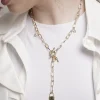 Collar dorado, en baño de oro 24k marca Brazz by Roel