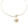 Gargantilla dorada, en baño de oro 24k marca Brazz by Roel