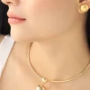 Gargantilla dorada, en baño de oro 24k marca Brazz by Roel