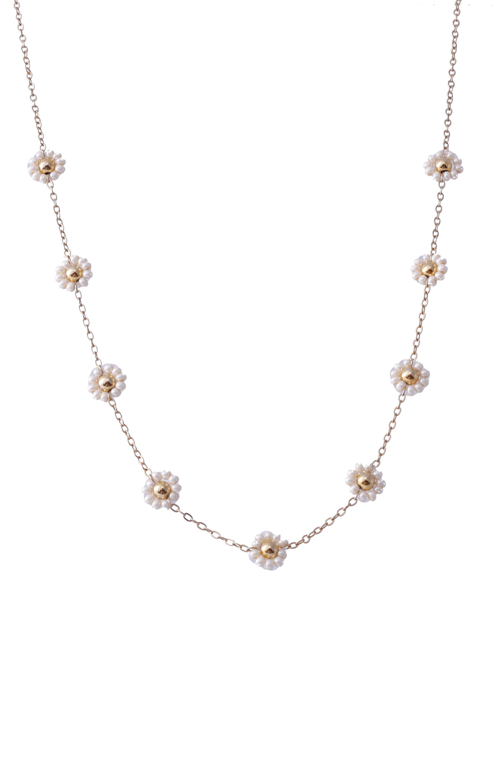 Chocker Flores/ En baño de oro 24k. Marca Brazz By Roel.