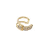 Earcuff Multi Brillos/ En baño de oro 24k. Marca Brazz By Roel.