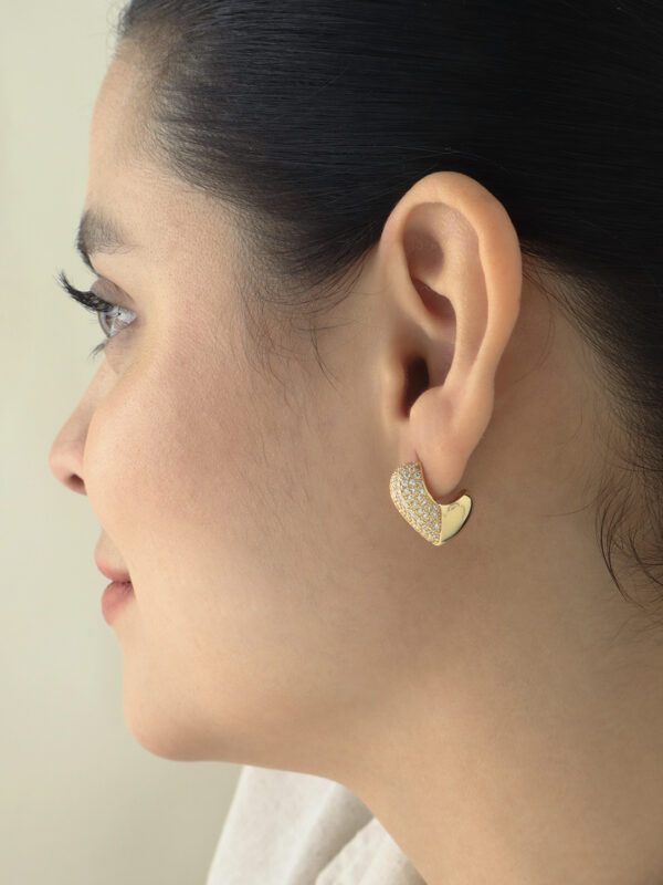 Topo con micro circón/ En Baño De Oro 24k Marca Brazz By Roel.