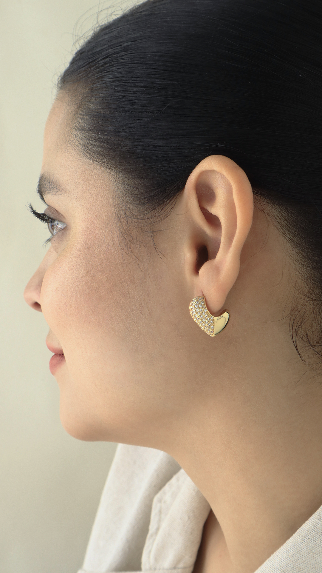 Topo con micro circón/ En Baño De Oro 24k Marca Brazz By Roel.