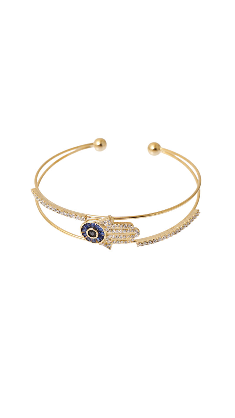 Brazalete Mano De Fátima/ En Baño De Oro 24k. Marca Brazz By Roel.