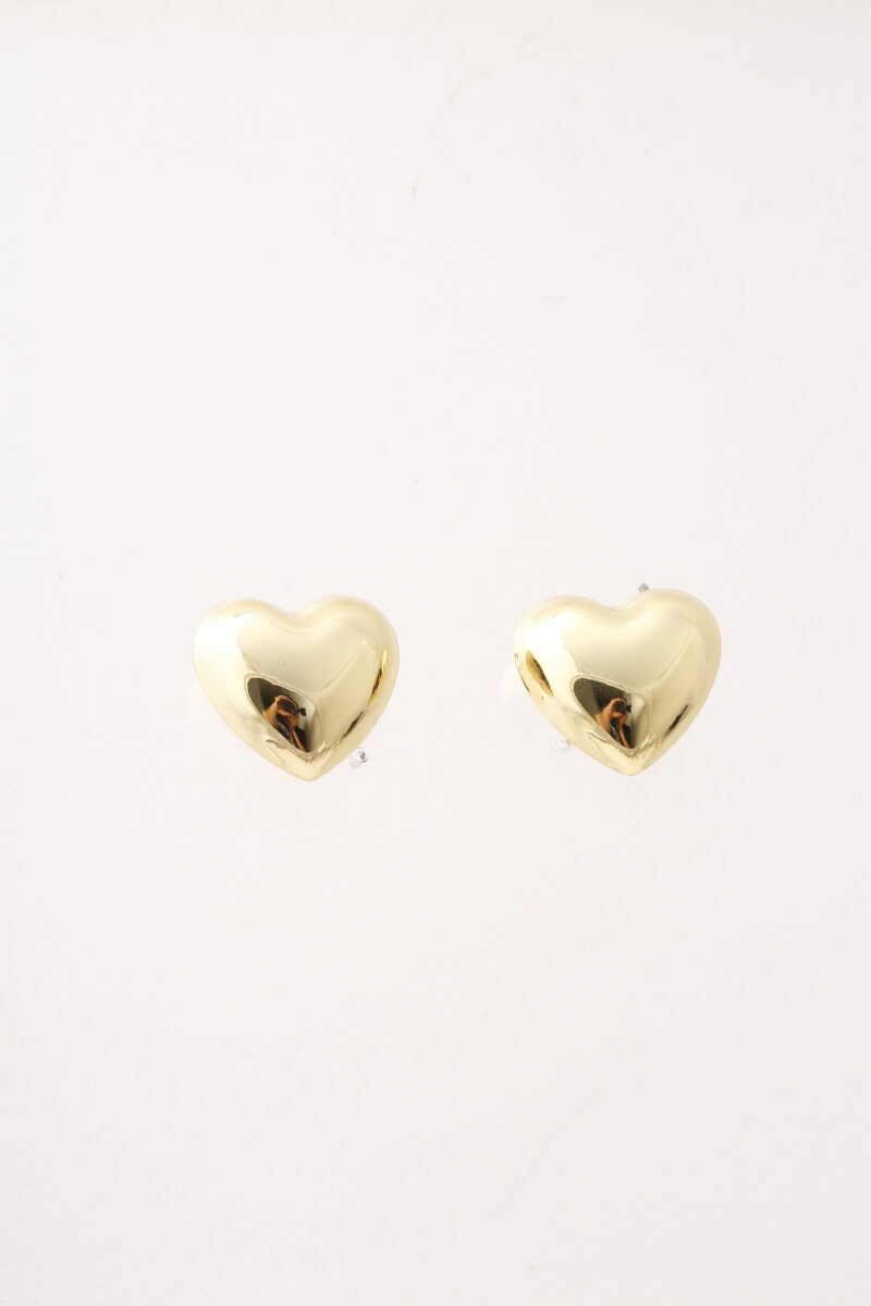 Topo Corazón Dorado/ En baño de oro 24k. Marca Brazz By Roel.