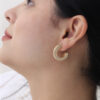 Candonga Microcircones/ En Baño De Oro 24k. Marca Brazz By Roel.