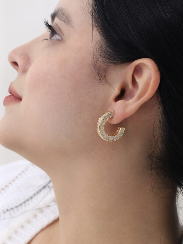 Candonga Microcircones/ En Baño De Oro 24k. Marca Brazz By Roel.