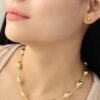 Gargantilla Dorada/ En Baño De Oro 24k. Marca Brazz By Roel.