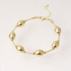 Pulsera Balines/ En Baño De Oro 24k. Marca Brazz By Roel.