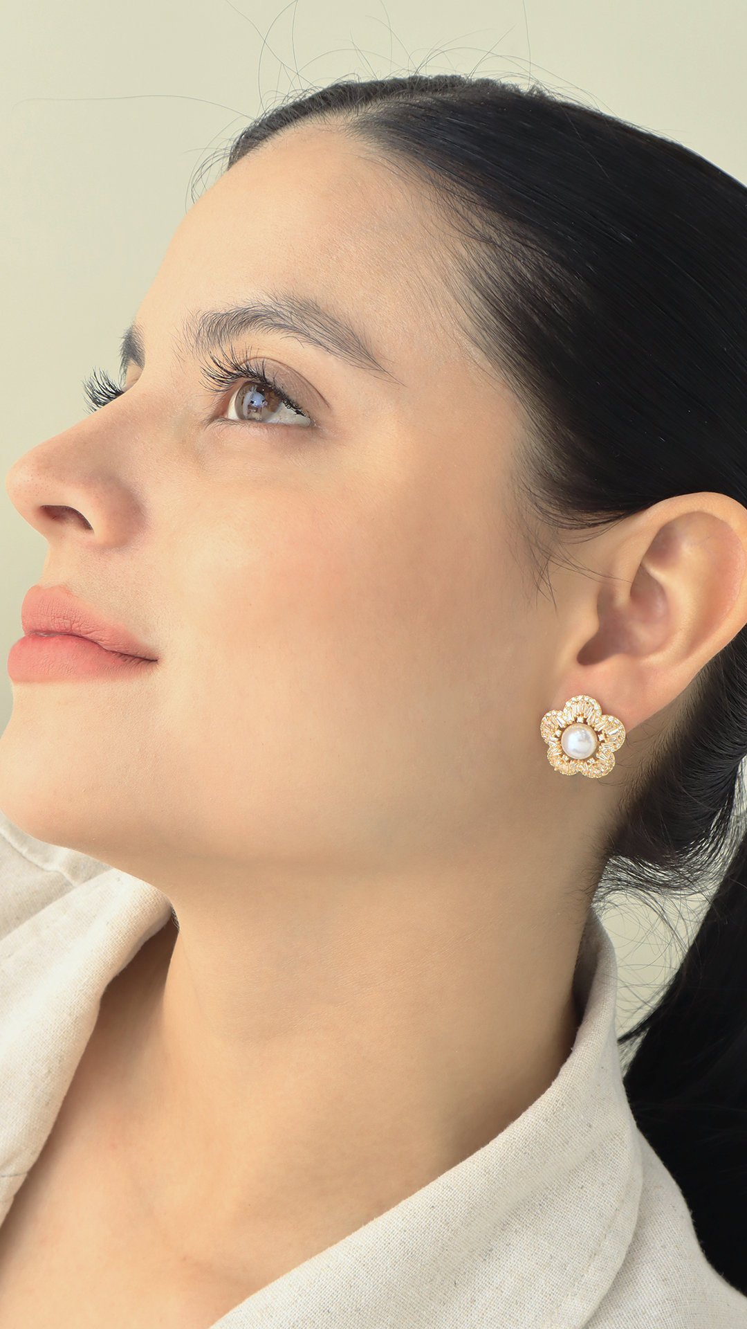 Topo Flor Dorado/ En Baño De Oro 24k. Marca Brazz  By Roel.