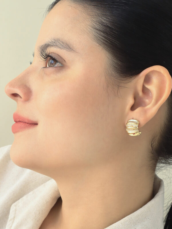 Topo Micro circones/ En Baño De Oro 24k. Marca Brazz By Roel.